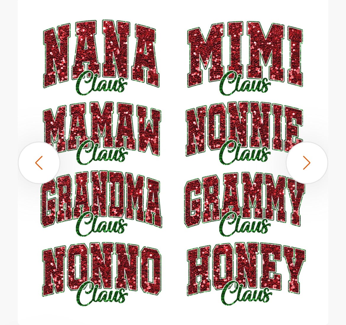 Grammy Clause & The gang Shirts