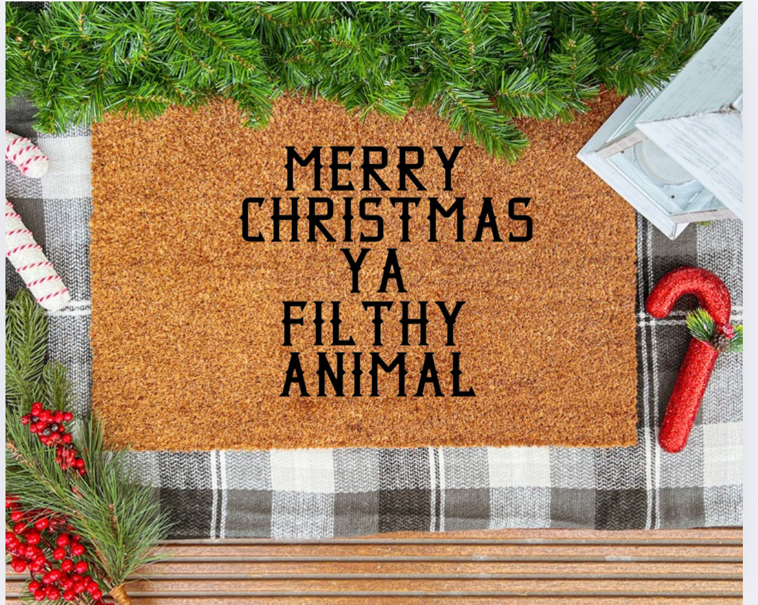 Coir Christmas Door Mats