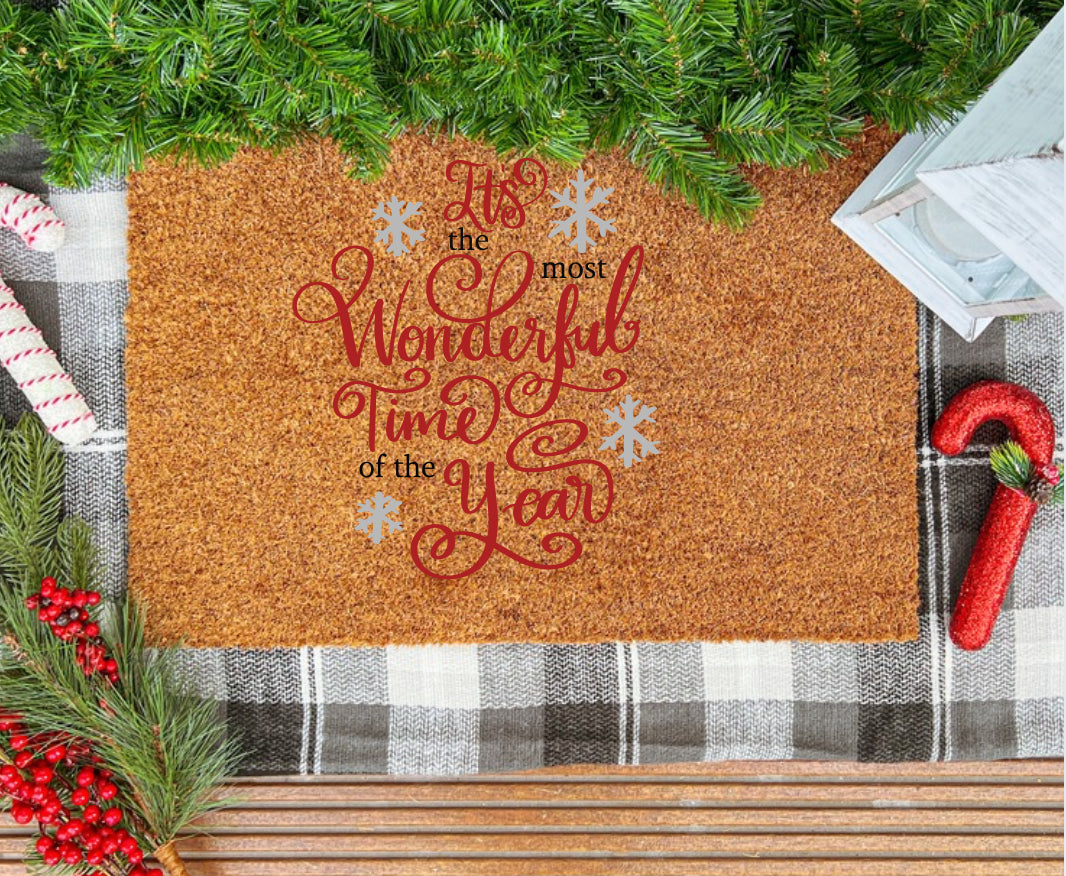 Coir Christmas Door Mats