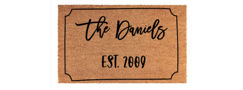 Custom 18x30 Coir Door Mat