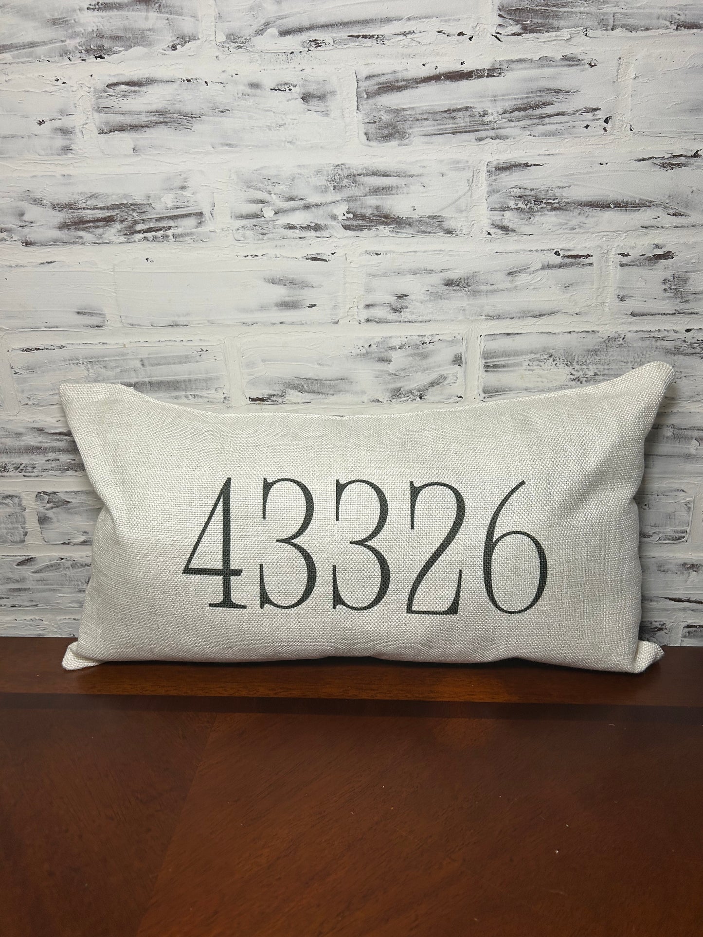 Personalized Zip Code Lumbar Pillows